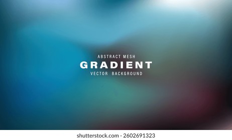 Abstract Mesh Gradient Vector Background Design Teal Blue
