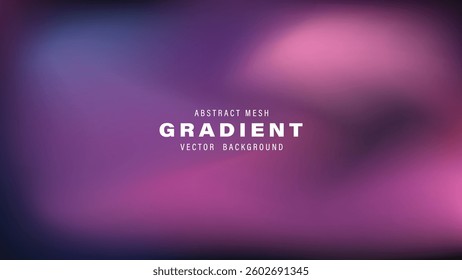 Abstract Mesh Gradient Vector Background Purple, Pink, and Dark Hues
