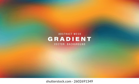 Abstract Mesh Gradient Vector Background Colorful Design Texture
