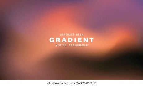 Abstract Mesh Gradient Vector Background Design Template Colors Blurred

