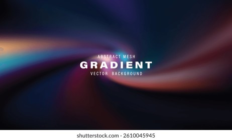 Abstract Mesh Gradient Vector Background Swirling Dark Colors
