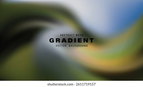 Abstract Mesh Gradient Vector Background Swirling Colors, Blurred Design
