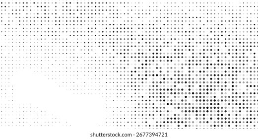 Textura de gradiente de meio-tom de malha abstrata. Ponto de polca de fuga moderno simples abstrato
