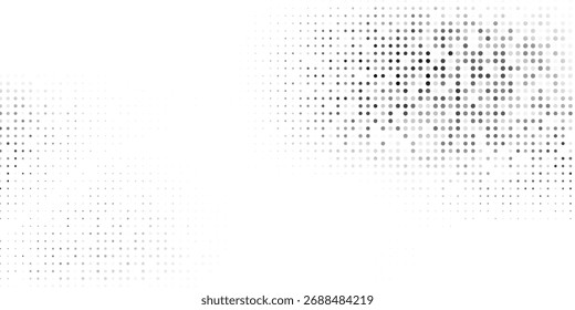 Abstract mesh halftone gradient texture. Vanishing polka dot illustration simple abstract modern art