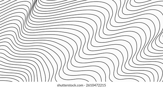 Abstract mesh line background. Simple black and white motion line art backdrop design. Dynamic background with lines