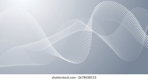 Malla Abstractas, línea del plexo molecular y ciberespacio. Línea geométrica, punto sobre fondo blanco. Diseño de tecnología digital moderna para datos, IA, ciencia, fondo futurista