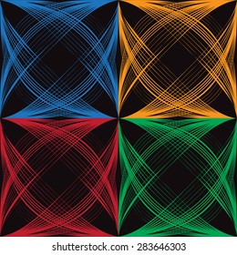 Abstract mesh object,  vector abstract design element.