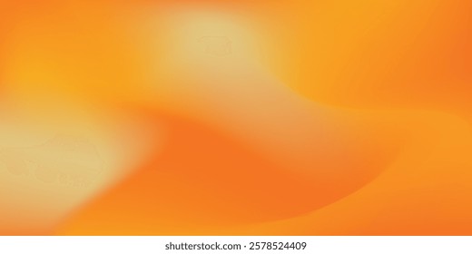 Abstract mesh orange gradient vector background simple cloud modern art