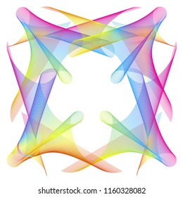 abstract mesh pattern colors of rainbow
