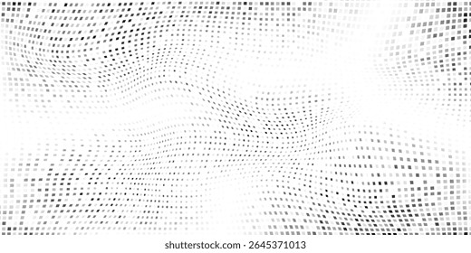 Abstract mesh rectangle dot halftone gradient texture. Vanishing polka dot background illustration abstract modern