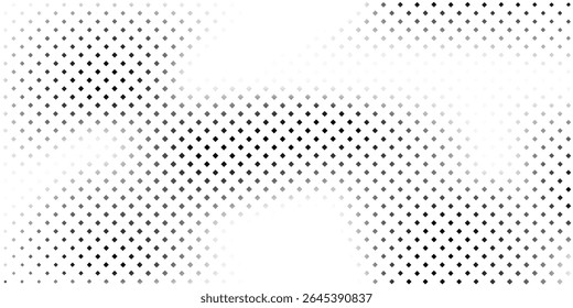 Abstract mesh the rectangle dotted halftone gradient texture. Vanishing polka dot modern abstract