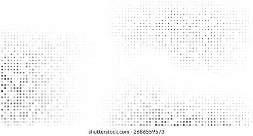 Textura de gradiente de meio-tom de retângulo de malha abstrata. Desaparecimento polka ponto fundo arte abstrata simples