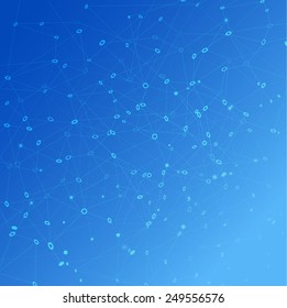 Abstract mesh tech background futuristic design, vector illustration