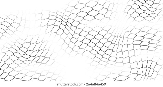 Abstract mesh texture for fishing nets. Seamless pattern for sportswear or soccer goal, volleyball net, basketball hoop simple abstract art
