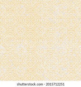 Abstract Mesh Washed Effect Textured baroque yellow Background. Seamless pattern.Classical pattern with a subtle grunge beige texture.