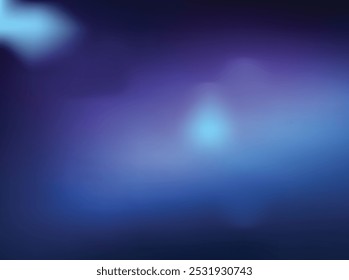 abstract mesmerizing background with a dark blue night sky gradient. A blurred midnight spectrum transitions from deep violet indigo to light blue shades, complemented by a grainy texture,