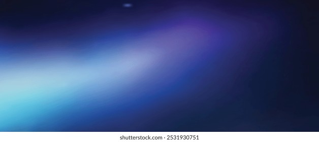 abstract mesmerizing background with a dark blue night sky gradient. A blurred midnight spectrum transitions from deep violet indigo to light blue shades, complemented by a grainy texture,