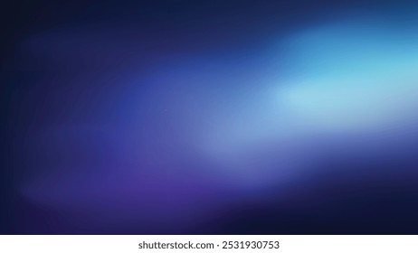 abstract mesmerizing background with a dark blue night sky gradient. A blurred midnight spectrum transitions from deep violet indigo to light blue shades, complemented by a grainy texture,