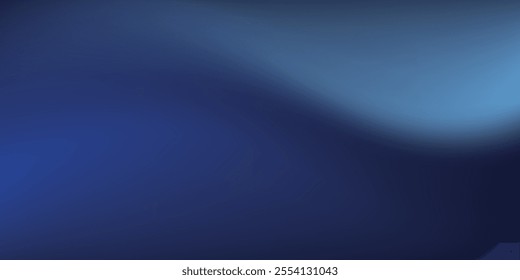 abstract mesmerizing background with a dark blue night sky gradient. A blurred midnight spectrum transitions 