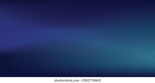 abstract mesmerizing background with a dark blue night sky gradient. A blurred midnight spectrum transitions from deep violet indigo to light blue shades,