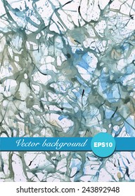 Bagunça abstrata. Fundo de aquarela do vetor. 