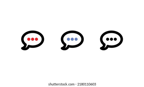 Abstract message, letter, chat black and white icon