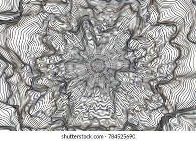 Abstract messy lines wave geometric pattern, colorful & artistic for graphic design, catalog, textile or texture printing & background.