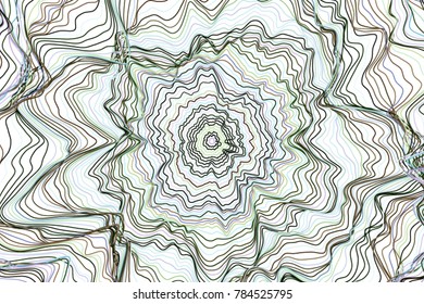 Abstract messy lines wave geometric pattern, colorful & artistic for graphic design, catalog, textile or texture printing & background.