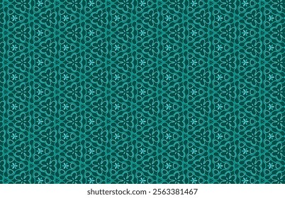 Abstract Metaballs Blue Fabric Pattern