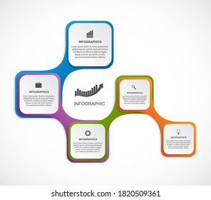Abstract metabolic infographic form. Design elements. 
