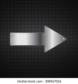 Abstract metal  arrow background 