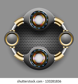 Abstract metal background