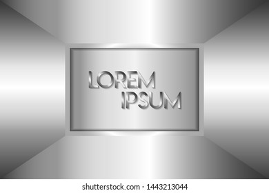 Abstract metal background with space in the middle. Elegant graphic elements. Vector illustration. EPS 10