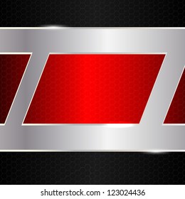 Abstract metal background. Vector illustration.