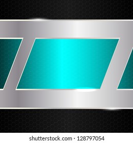 Abstract metal background. Vector illustration.
