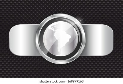 Abstract metal background vector illustration