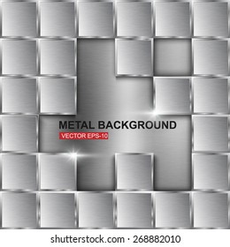 Abstract metal background. Vector illustration