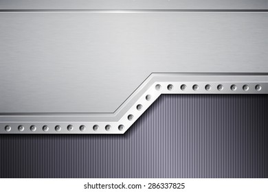 Abstract metal background. Vector illustration