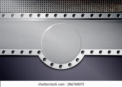 Abstract metal background. Vector illustration