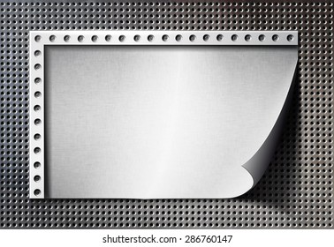 Abstract metal background. Vector illustration
