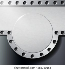 Abstract metal background. Vector illustration