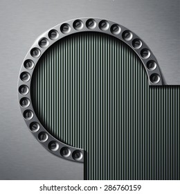 Abstract metal background. Vector illustration