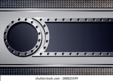 Abstract metal background. Vector illustration