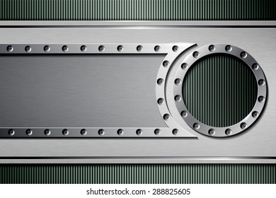 Abstract metal background. Vector illustration