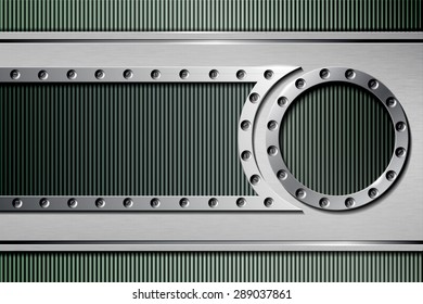 Abstract metal background. Vector illustration.