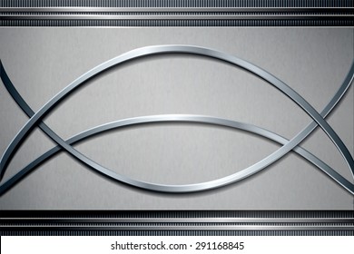 Abstract metal background. Vector illustration.