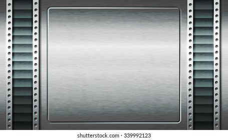 Abstract metal background. Vector illustration.