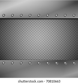 Abstract metal background. Vector illustration.