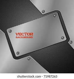 Abstract metal background. Vector illustration.