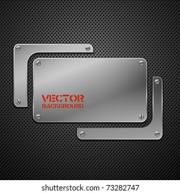Abstract metal background. Vector illustration.